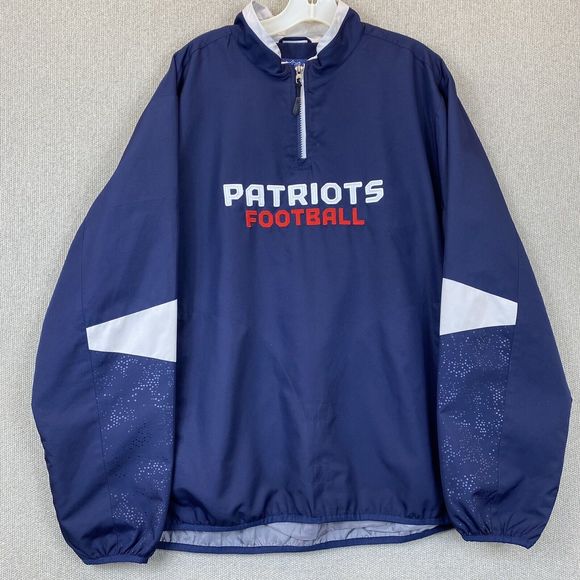 New England Patriots Jacket Coat Pullover Windbreaker Vintage - Picture 10 of 10
